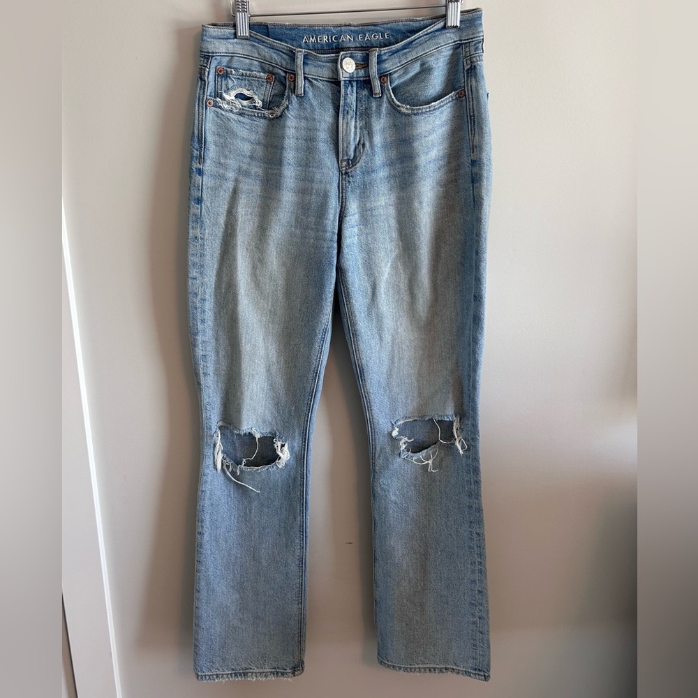 American Eagle distressed jeans, size 2 reg.